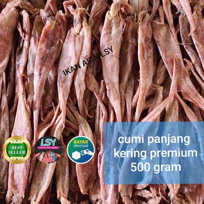 

☏ ikan asin cumi panjang super 500gr ➨