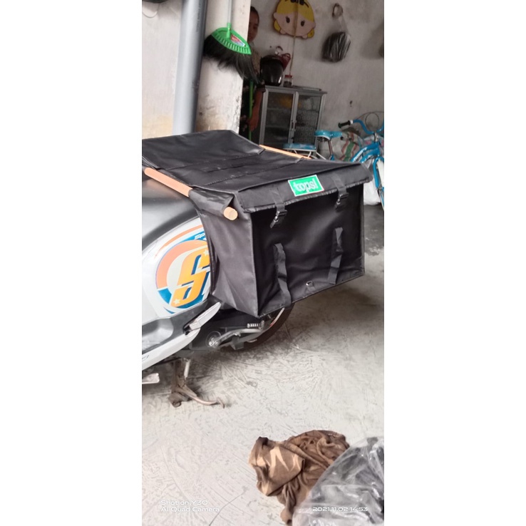 Tas Obrok Tas Motor Kurir Tas Rengkek Tas Delivery ( GRATIS 2 TONGKAT ) RENGKEK MOTOR