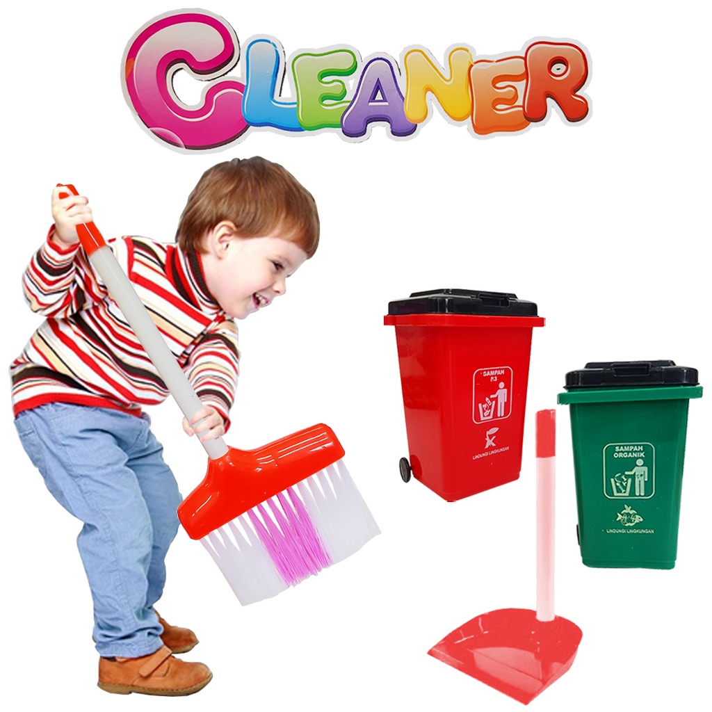 ( BISA COD )Mainan Alat Kebersihan/Mainan  Play Set Cleaner / Go Clean MC04 JSP