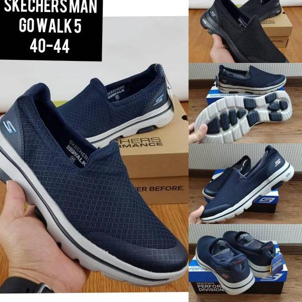 Paling Diminati SEPATU PRIA / SEPATU SKECHERS PRIA GO WALK 5 MAN / SKECHERS GO WALK 5 / Skechers go 