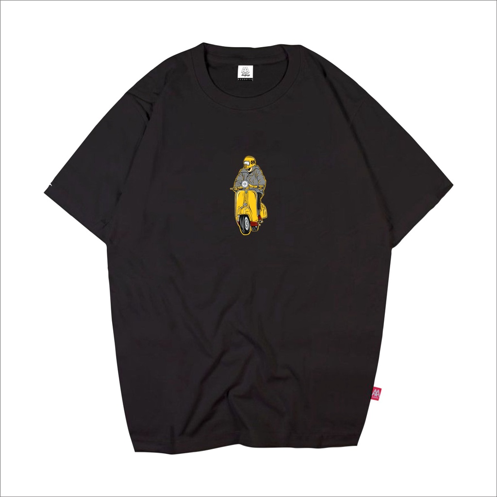 KAOS SIMPLE SCOOTER VESPA / PRIA WANITA / T-SHIRT SIMPEL / ALIVE ANGEL GOODNESS / CLUB / STREET CUB