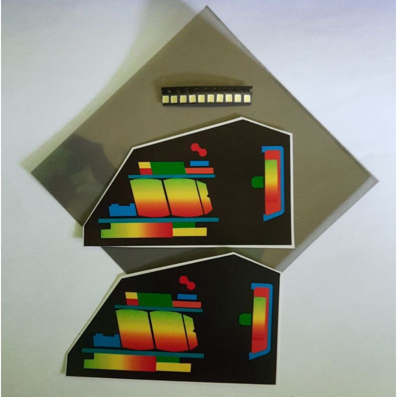 [WS] Paket modif warna pelangi lcd speedometer bajaj pulsar ns 200 1 polaris 10 led 2 stiker ns200 2