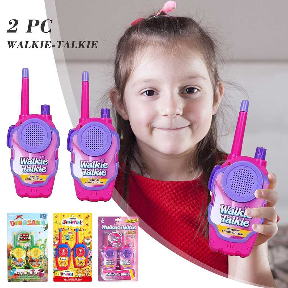 Handie Walkie Talkie Mainan Anak Kids Toy Mini Model Dinosaur 1 Pasang