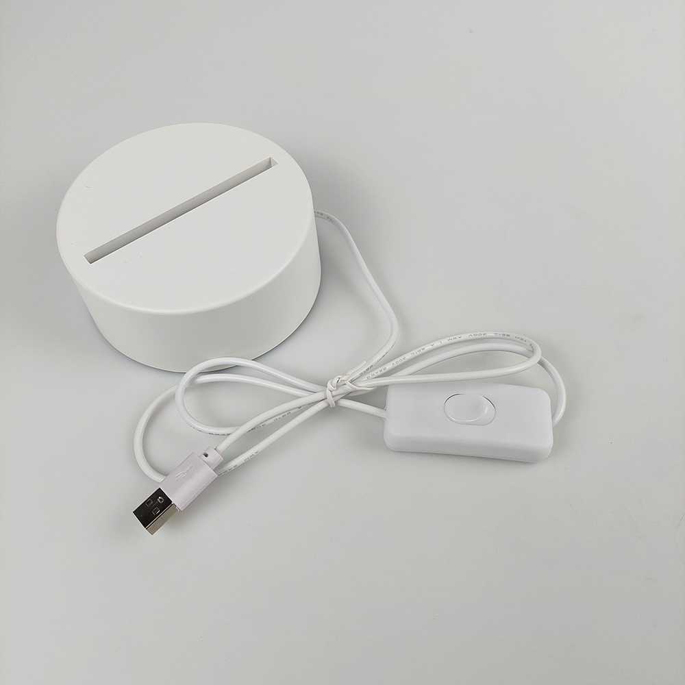 (BISA COD) FTIHSHP SOLOLANDOR Lampu Hias Akrilik 3D USB Plug 3 Color - LD3200