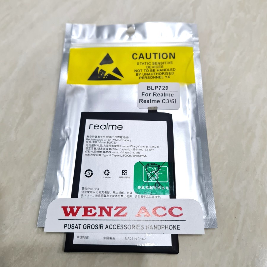 Baterai Batre Battery Realme 5/ 5i/ 5s/ C3 BLP 729 BLP729 BLP-729 Original