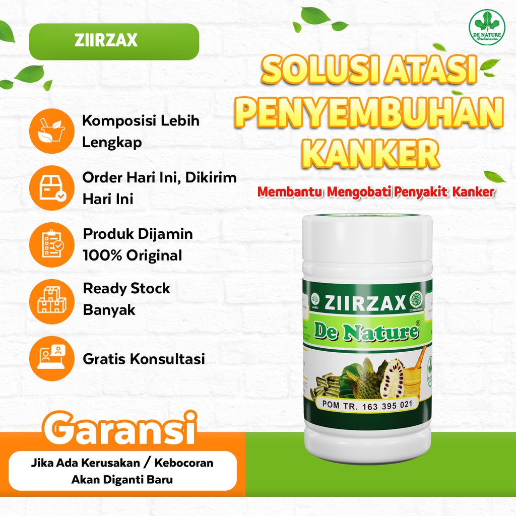 Kapsul Ziirzax Obat Kanker Gondok Beracun Benjolan Di Leher & Ketiak BPOM Asli Denature