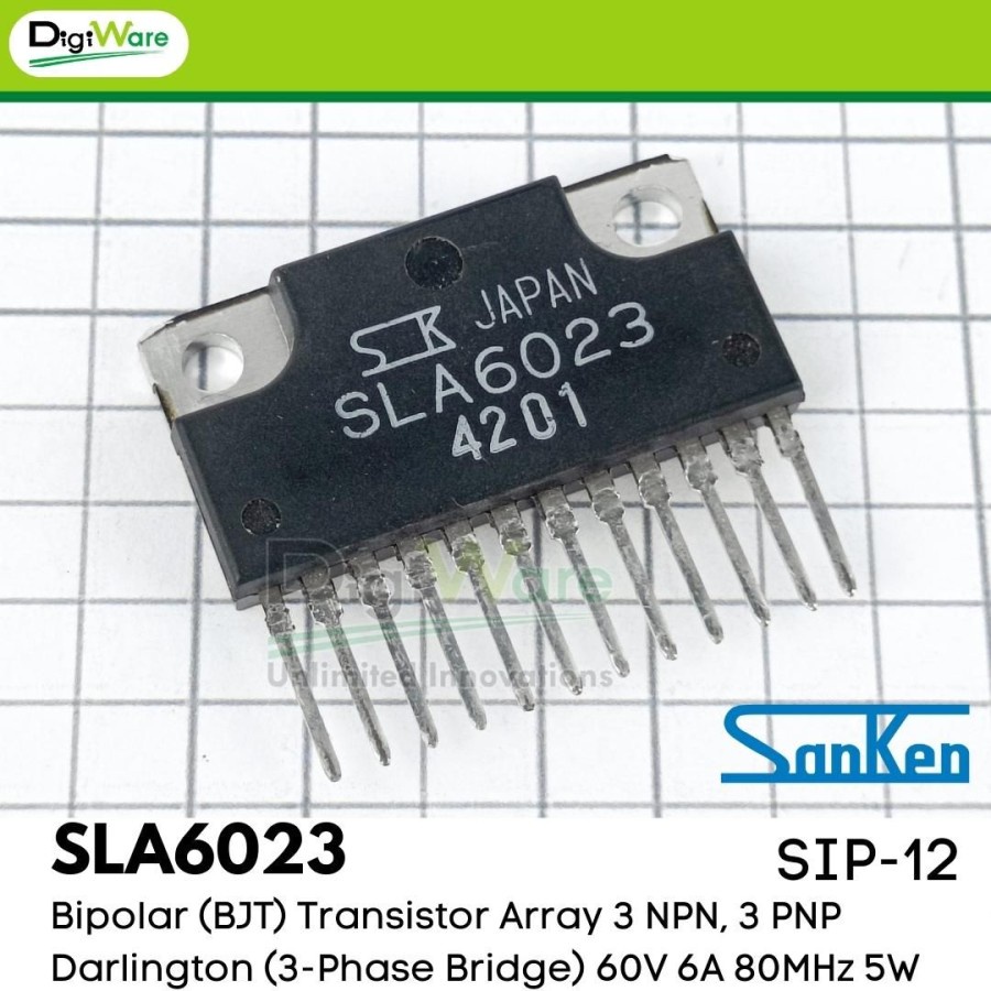 SLA6023 3-phase Motor Driver SIP 12Pin