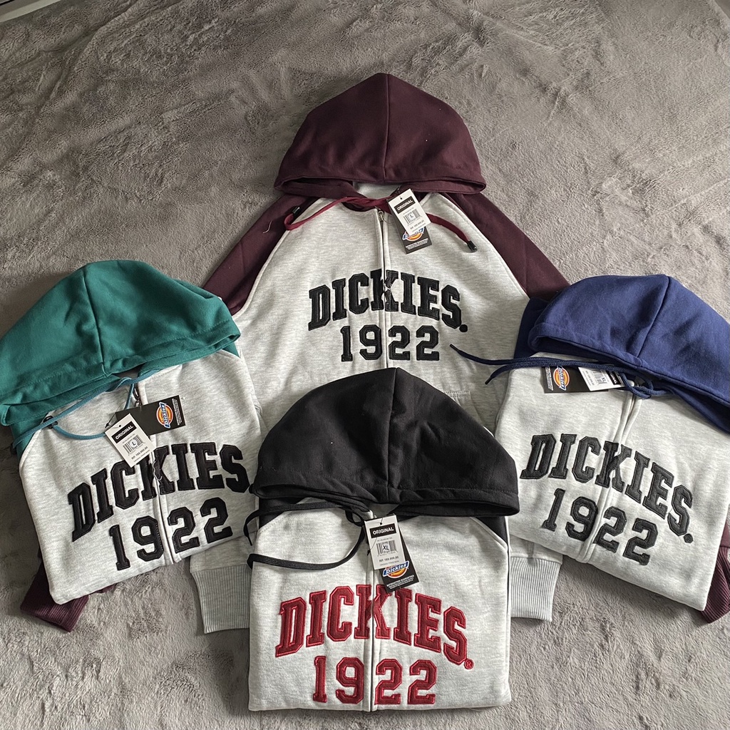 JAKET SWETAER HOODIE ZIPPER DICKIES 1922 FULL TAG LIKE ORI PREMIUM BEST SELLER