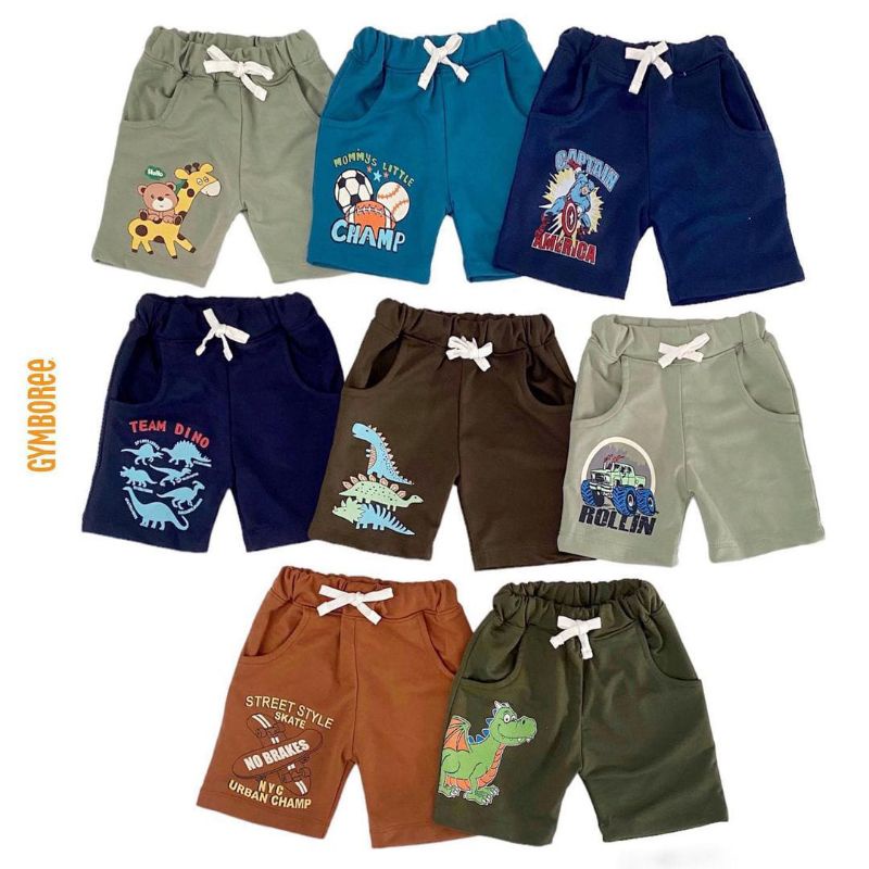Celana Pendek Anak Motif Gymbor** Sz 1 2 3 4 5 Th (CMT)
