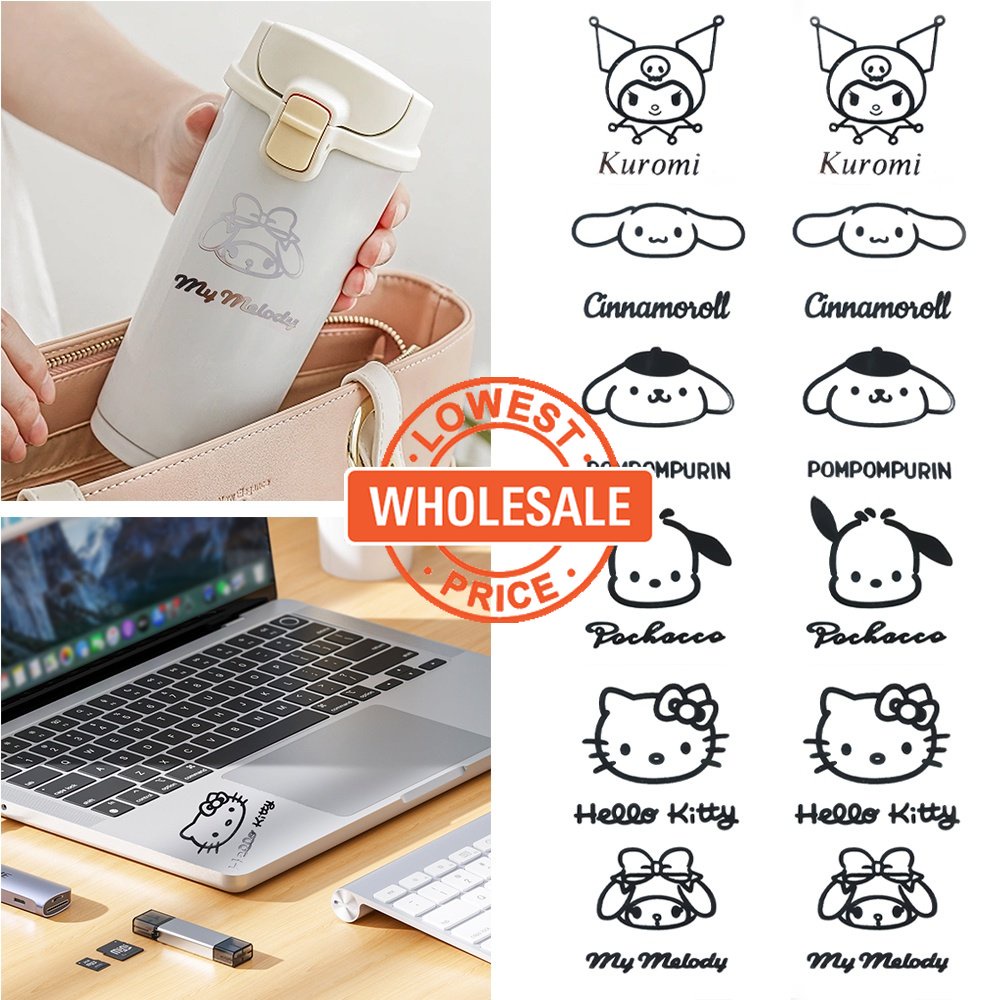 [Harga Grosir] Sanrio Metal Stiker Alat Tulis Stiker Kartun Anime Dekorasi Sticker Diy Akun Tangan Laptop Cangkir Air Stiker Tahan Air Kuromi My Melody Hello Kittys Sticker