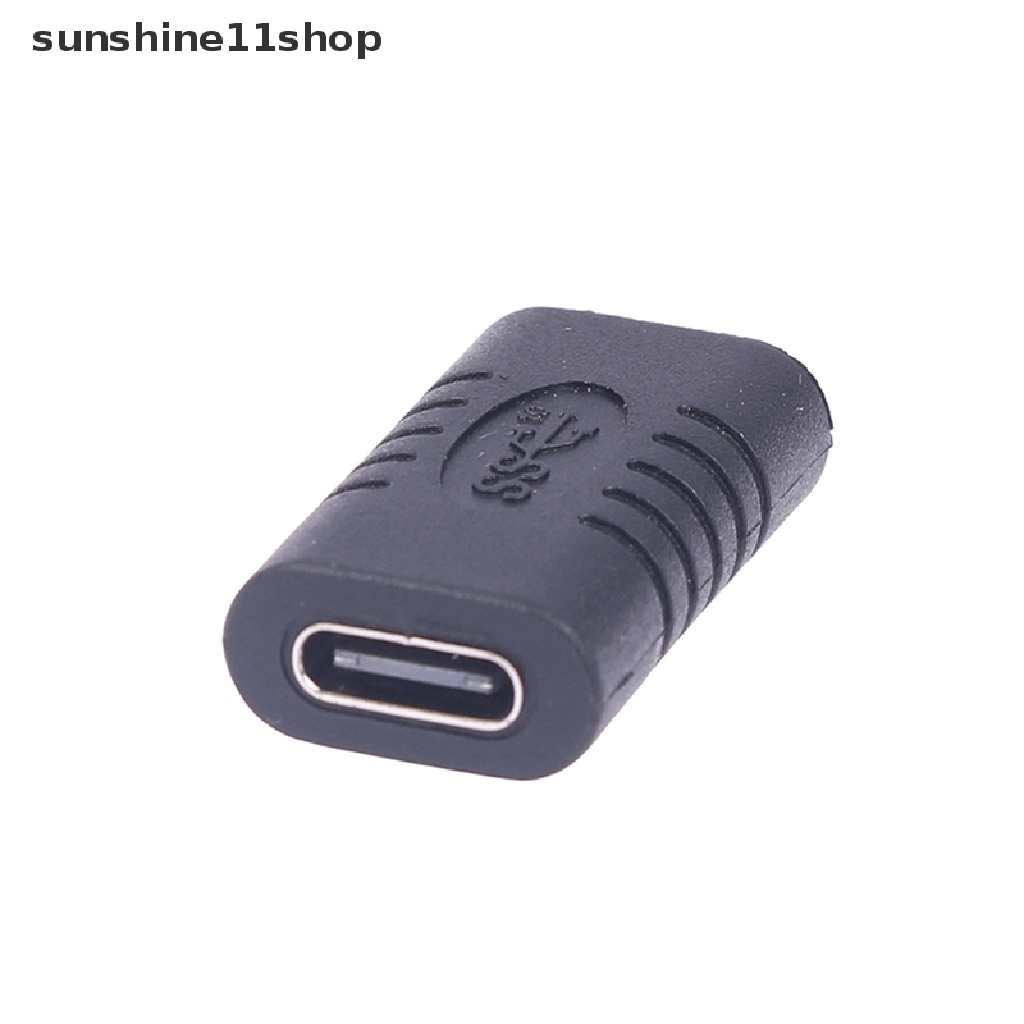 Sho USB 3.1 Type-C Female to Female Coupler USB-C Converter Adapter Konektor Baru N