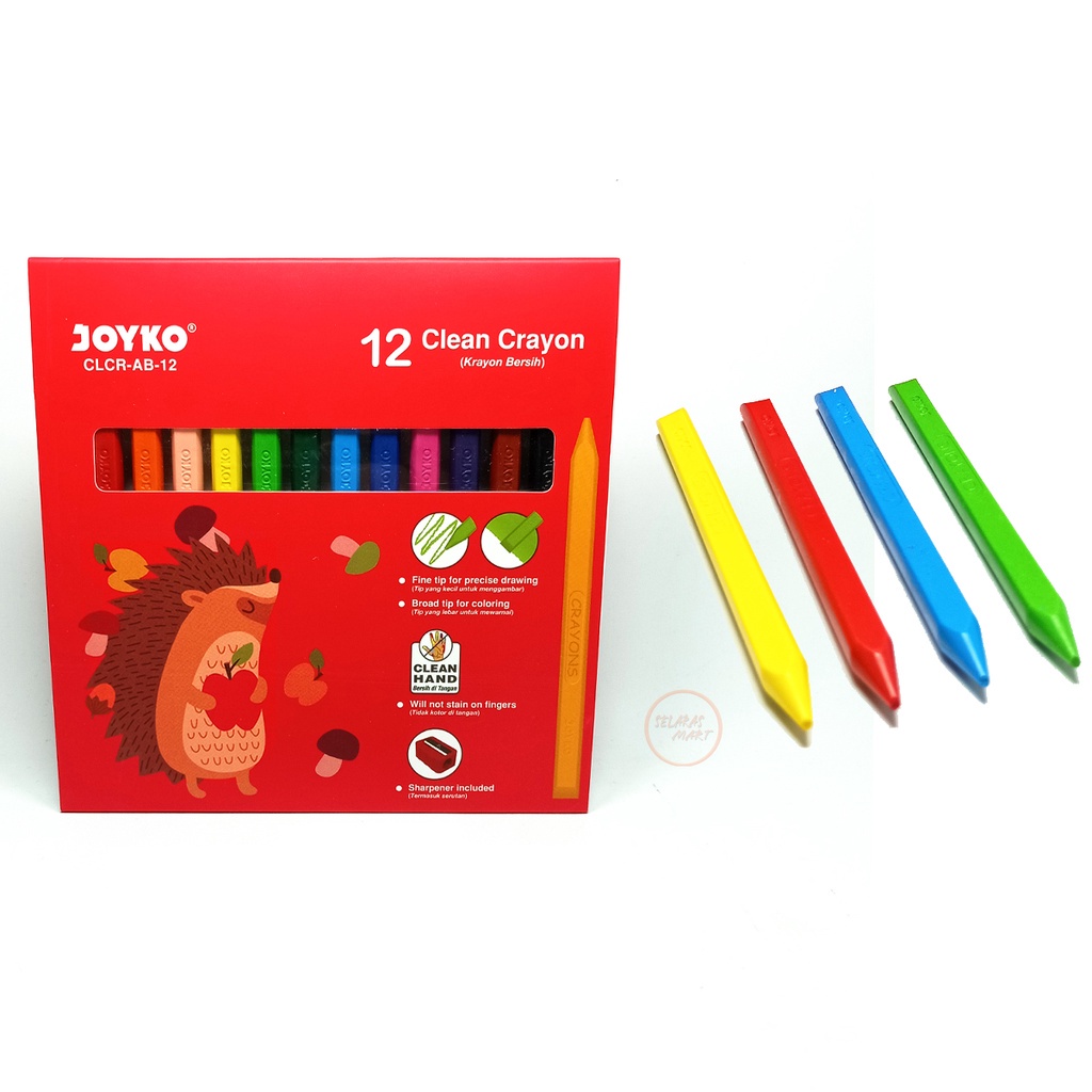 

JOYKO - Clear Crayon CLCR-AB-12 Warna - 1 Set