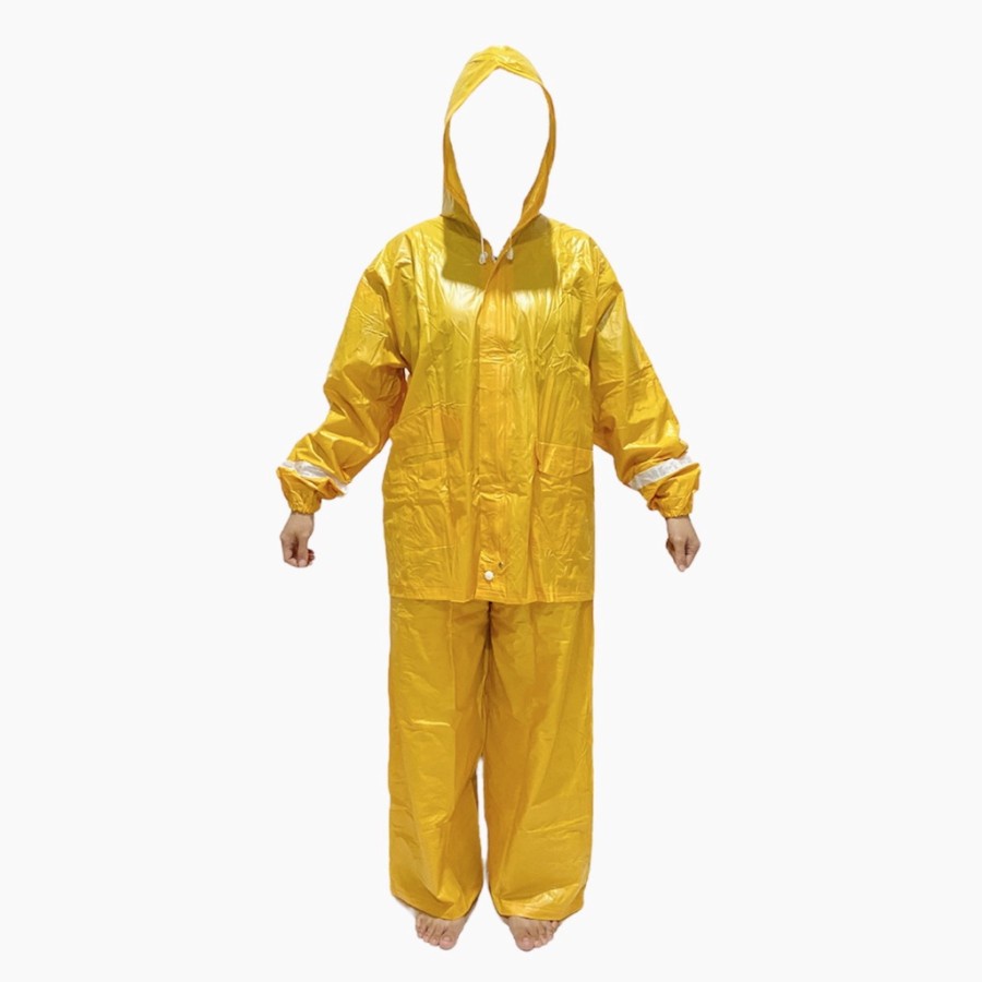 Jas Hujan Setelan Proyek Dewasa Warna Kuning Ada Scotlight Menyala IBEX PROYEK