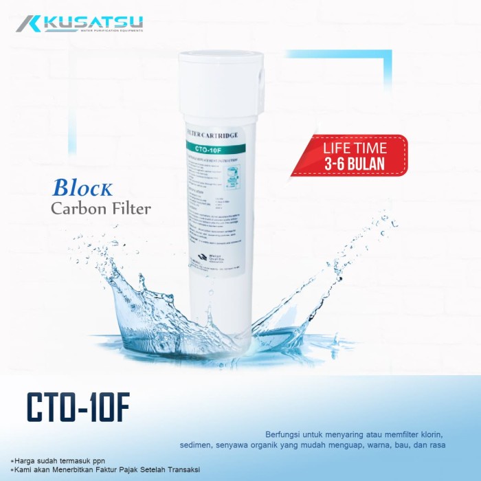 BLOCK CARBON FILTER CTO-10F - KUSATSU #ORIGINAL