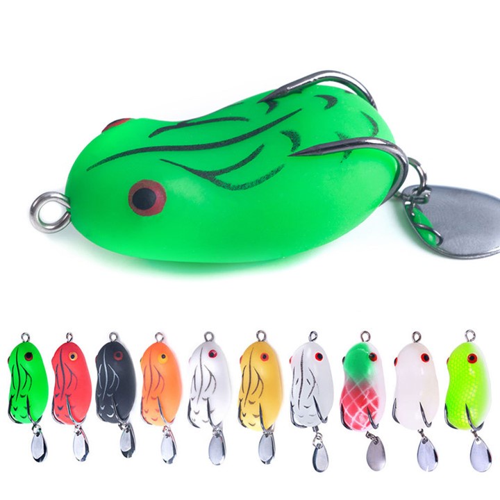 Umpan Pancing Casting Bentuk Kodok Katak Frog Soft Lure Bait Gabus