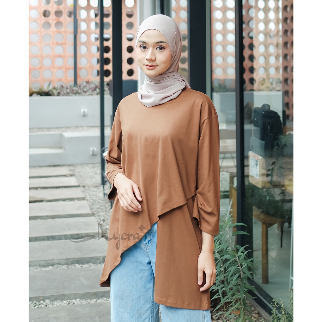 [CYC | COD] REAPICT | Kaos Basic Oversize Silvana Blouse XXL | Cotton Combed | Atasan Trend Wanita Murah Best Seller