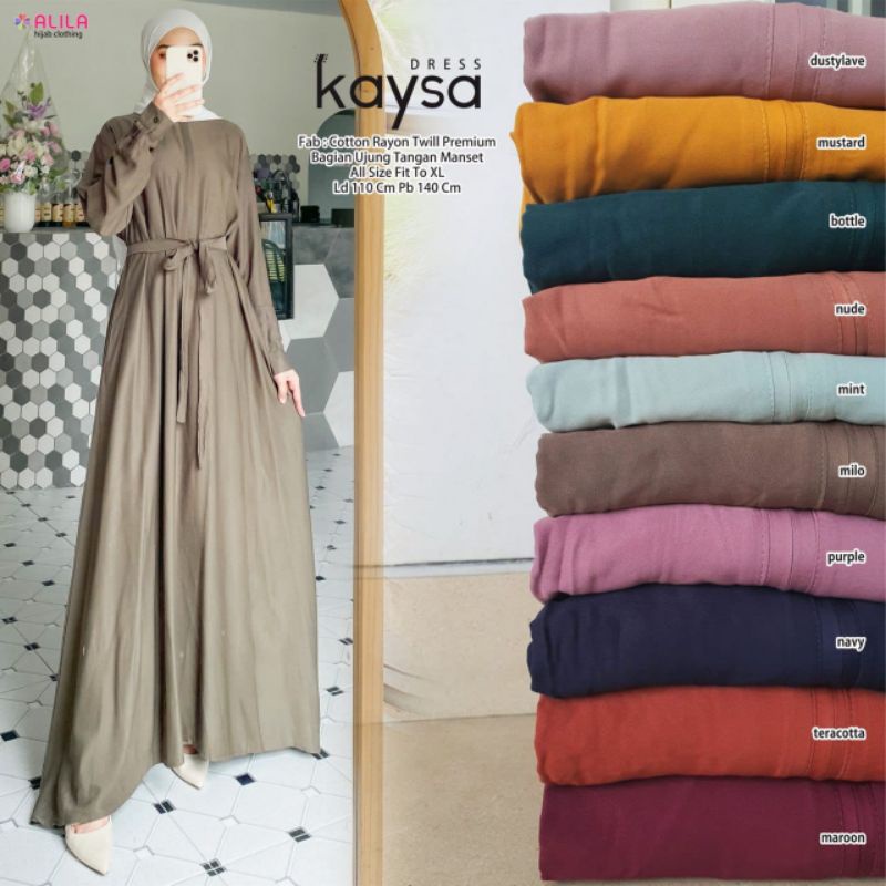 KAYSA DRESS ORI ALILA | Dress Cotton Rayon Twill Premium