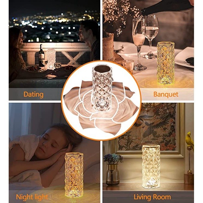 Lampu Rose Daimond Led Touch