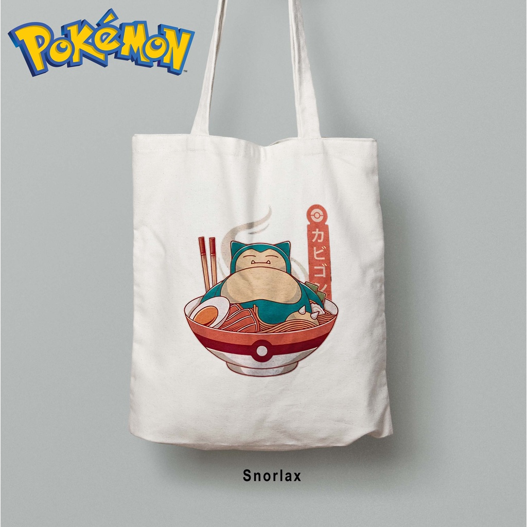 Totebag Anime Pokemon Pikachu Tote bag premium Totebag zipper totebag velcro Termurah