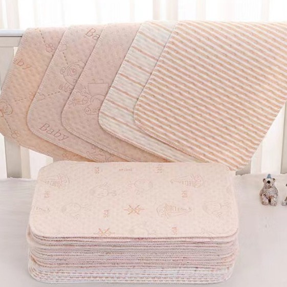 Terlaris ✨ -Perlak Alas Bayi Katun Waterproof/Perlak Alas Bayi Ganti Popok kain - 50*70cm, motif gar