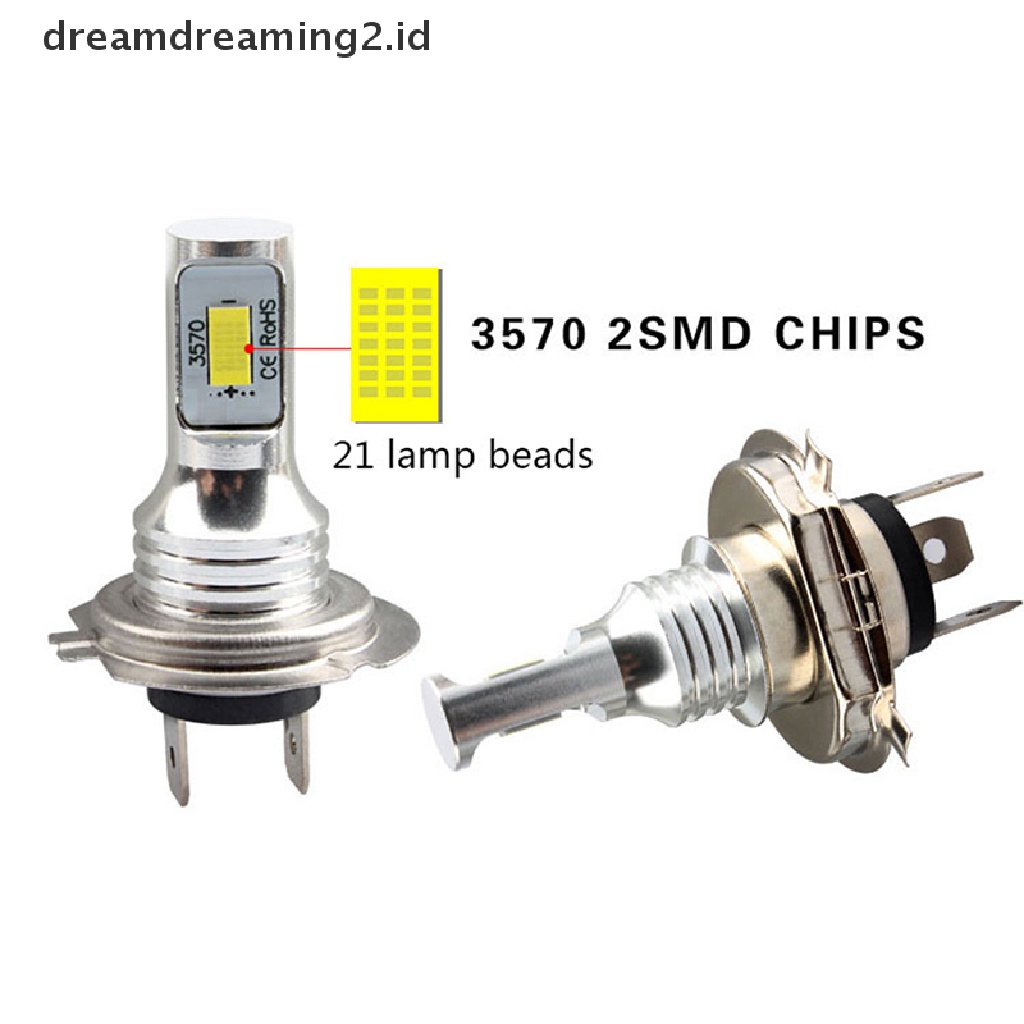 (dream) H7 LED Canbus Headlight H7 Bohlam LED Lo Beam 6000K IP 68 CSP 3570chip LED.