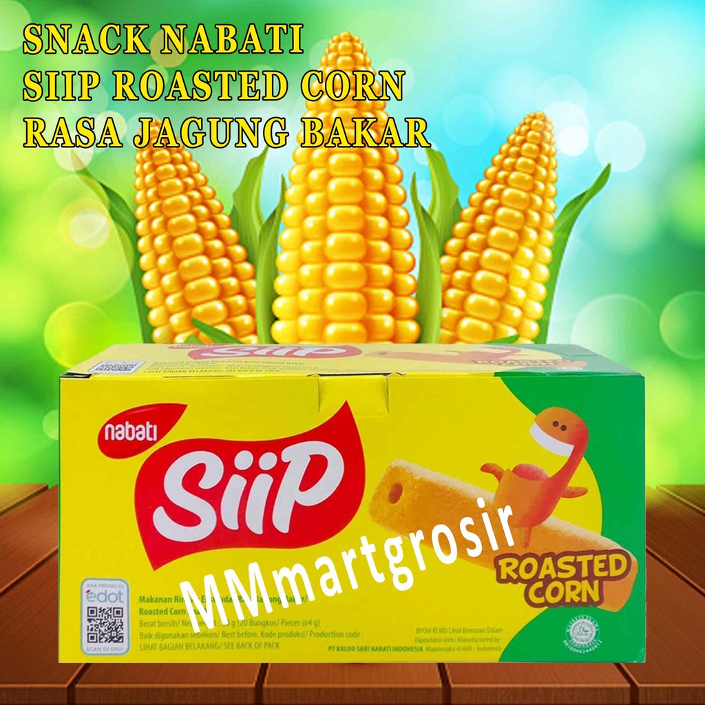 

Nabati / Siip Roasted Corn Flavour / 1box Isi 20pcs x 4g