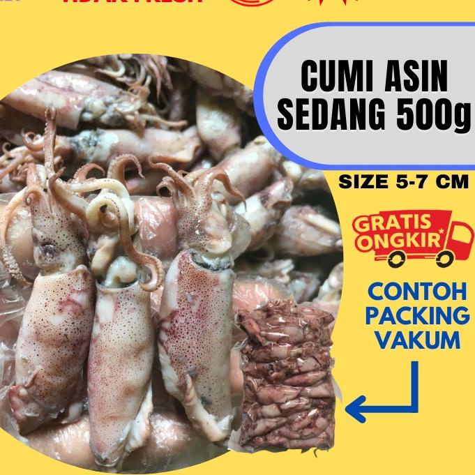 

❃ Cumi Asin Sedang Fresh 500 Gram ♝
