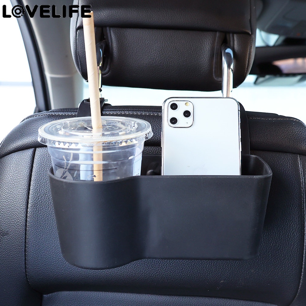20 * 8.5 * 8 cm Multifungsi Rak Makanan Cangkir Pemegang Minuman Otomatis Kursi Kembali Adjustable Tempat Penyimpanan Aksesoris Mobil Perlengkapan Mobil
