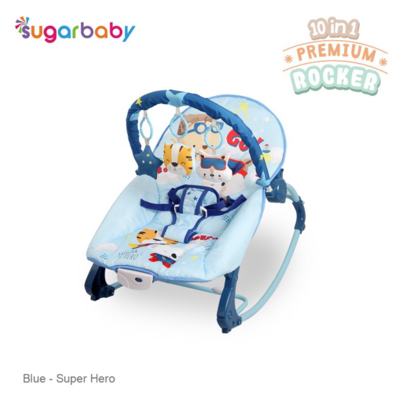 Sugar Baby Premium 10in1 Rocker / Bouncer premium TERBARU !!!