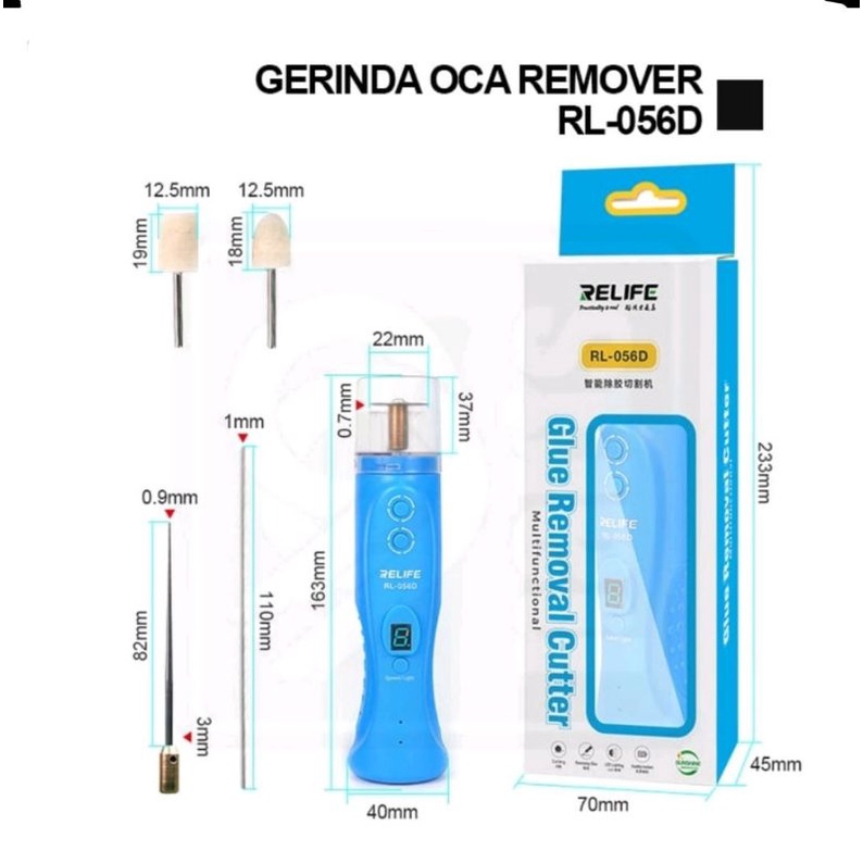 bor / gerinda plus oca remover electric lcd ts relife RL 056d