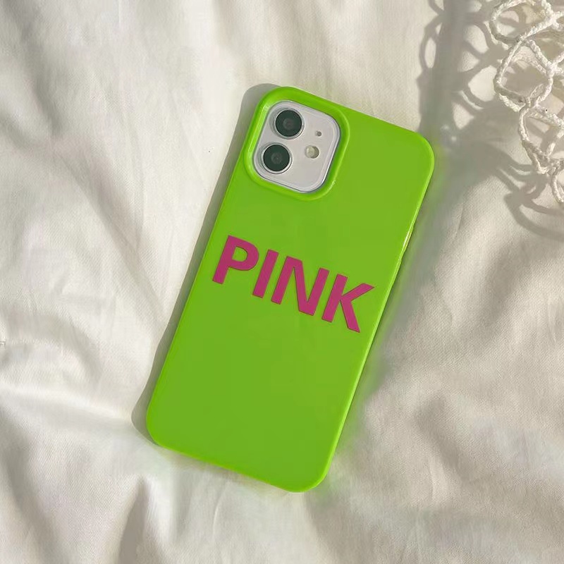 IPHONE Pola Pink Cocok Untuk Iphone14 14pro 14plus 13 13mini 13pro 13prm iPhone12 7Plus 8Plus Xr XS 13 12mini Pro Max Empat Sudut Casing Ponsel Tahan Guncangan