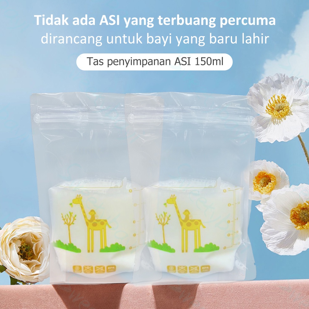 Sweetybayi 30pc Kantong asi breast milk plastik asi 150ml breastmilk storage bag bpa free Kantong asip