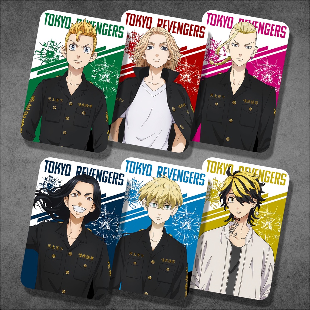 Koleksi Photocard /Kartu Anime Tokyo Revengers - Takemichi Mikey Draken Mitsuya Baji Chifuyu Kazutora