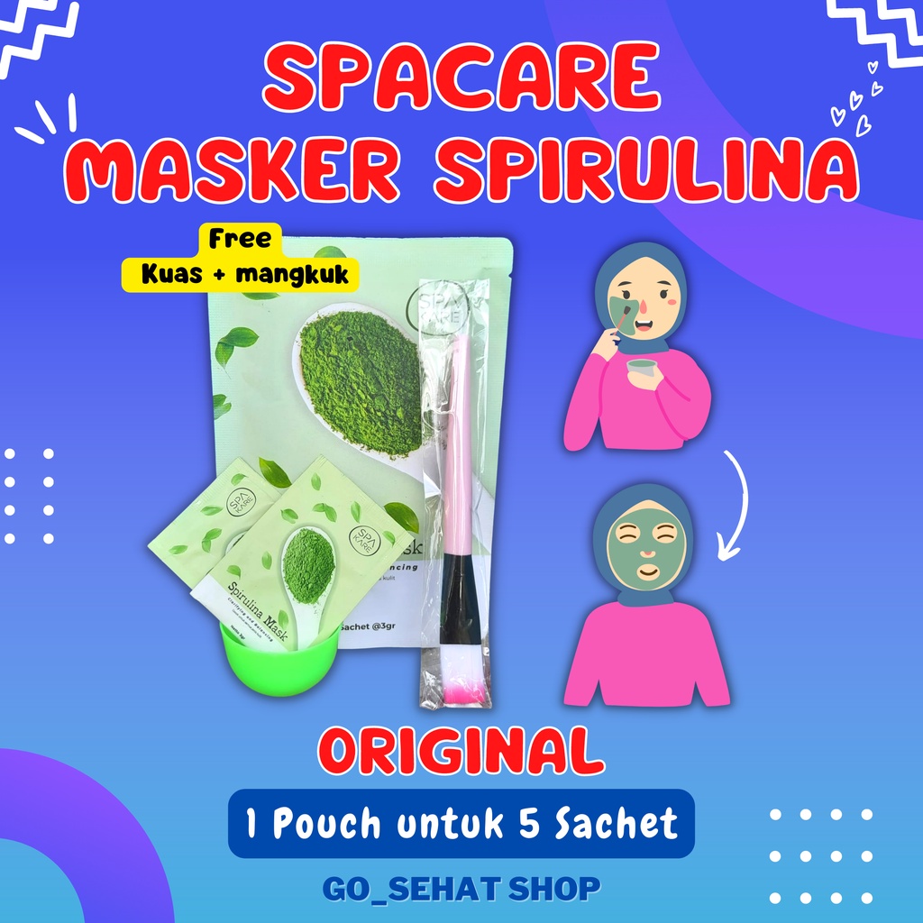 Masker Spirulina Spacare Tiens Original Sachet