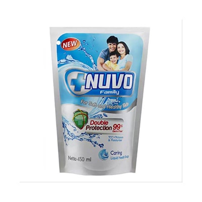 NUVO BODY WASH 450 REFILL PUTIH(12)