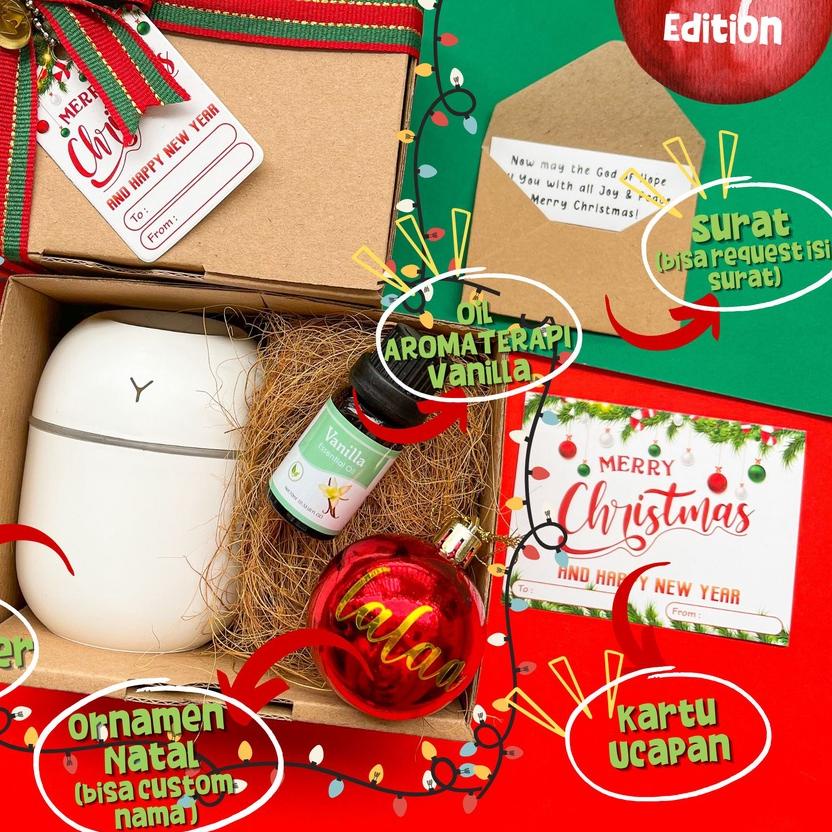 

✩ KADO NATAL | HAMPERS NATAL | HAMPERS CHRISTMAS GIFT BOX | SOUVENIR NATAL HUMIDIFIER | KADO DIFFUSER NATAL | KADO NATAL UNIK | KADO CHRISTMAST | KADO NATAL AROMATERAPI AROMATHERAPY | KADO PENGHARUM RUANGAN NATAL ♫