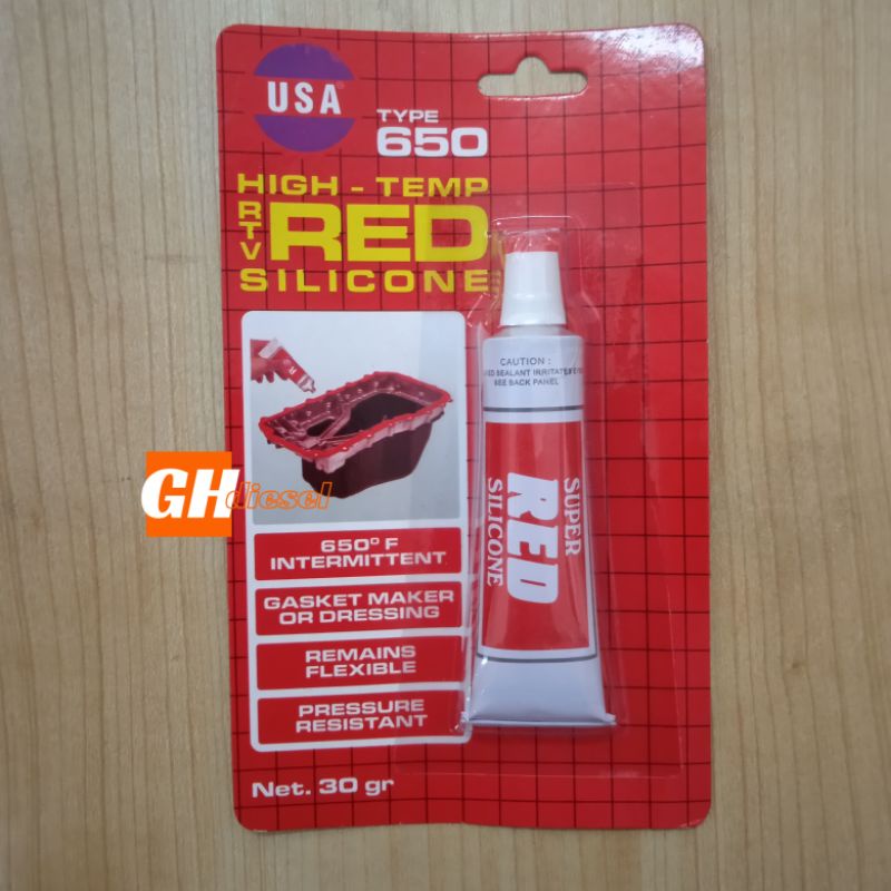 

LEM MERAH RED SILICONE USA 30 gram