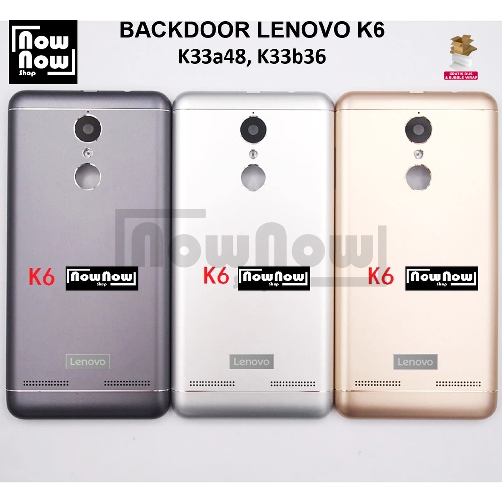 Backdoor Tutup Belakang Baterai Back Cover Casing Lenovo K6 K33a48 K33b36 Housing BackCasing