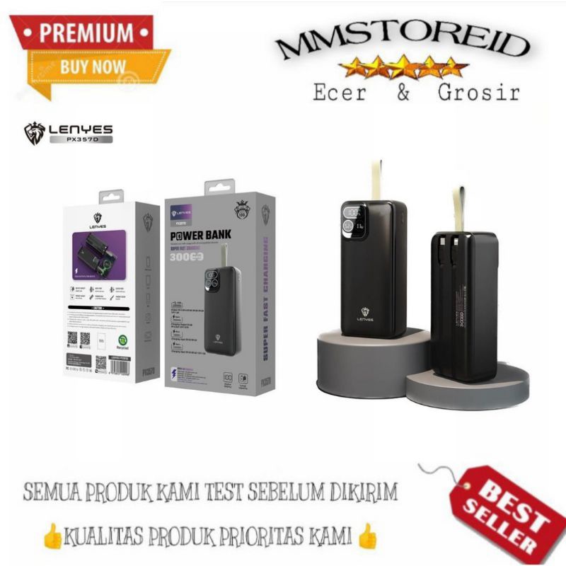 MM - Powerbank lenyes PX-357D 30.000mAh super fast charging PX357D powerbank lenyes super fast 30000
