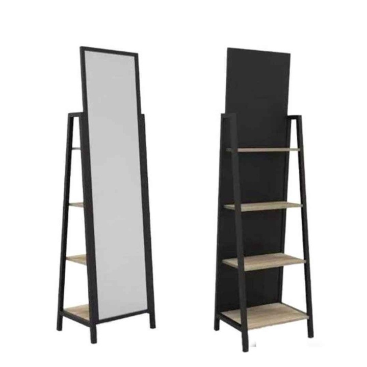 HOMELIVING FURNITURE - STANDING MIRROR ( CERMIN MINIMALIS ) EXPO MR - 2227 - BAHAN PARTICLE BOARD