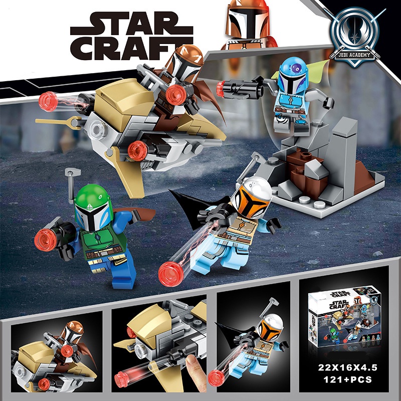 Star Wars Blok Bangunan Imperial Stormtrooper Spaceship Commander R2D2 Boba Fett Mainan Anak Laki-Laki Hadiah