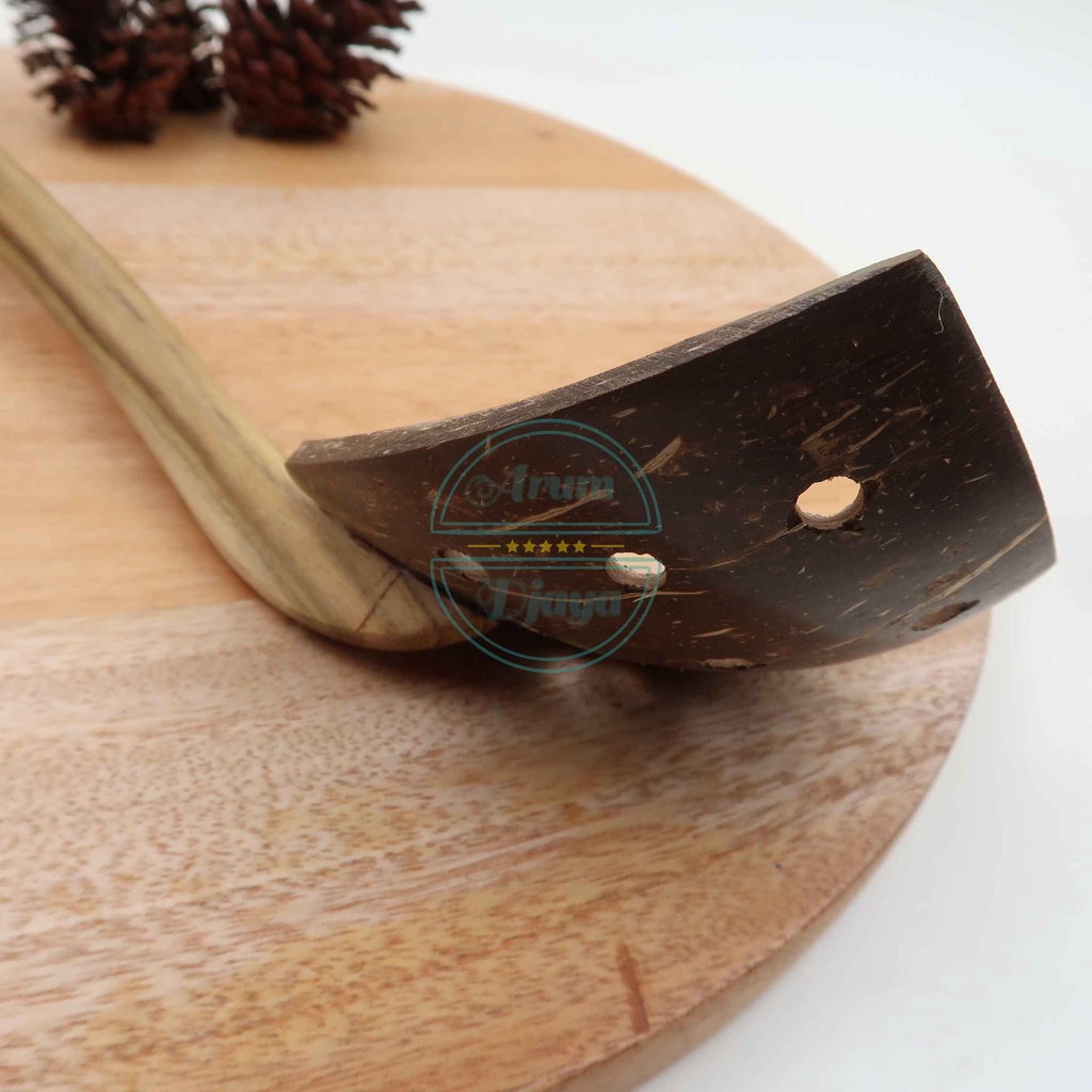 Sutil Bathok Spatula Kayu Bathok Spatula Tradisional Kayu Bathok Kelapa