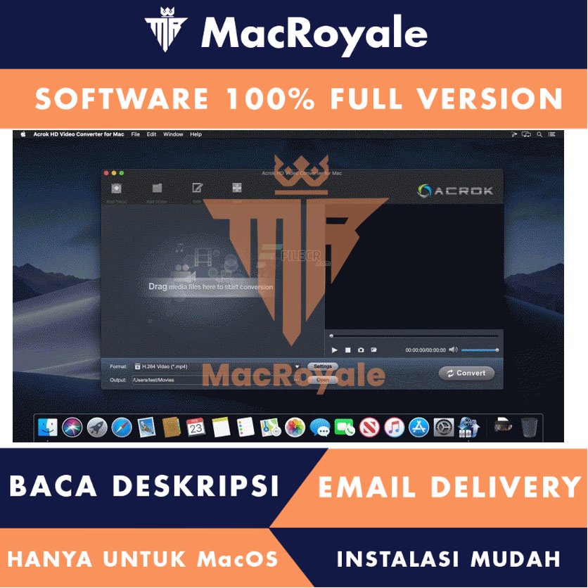 [MacOS] Acrok HD Video Converter Full Version Lifetime Full Garansi