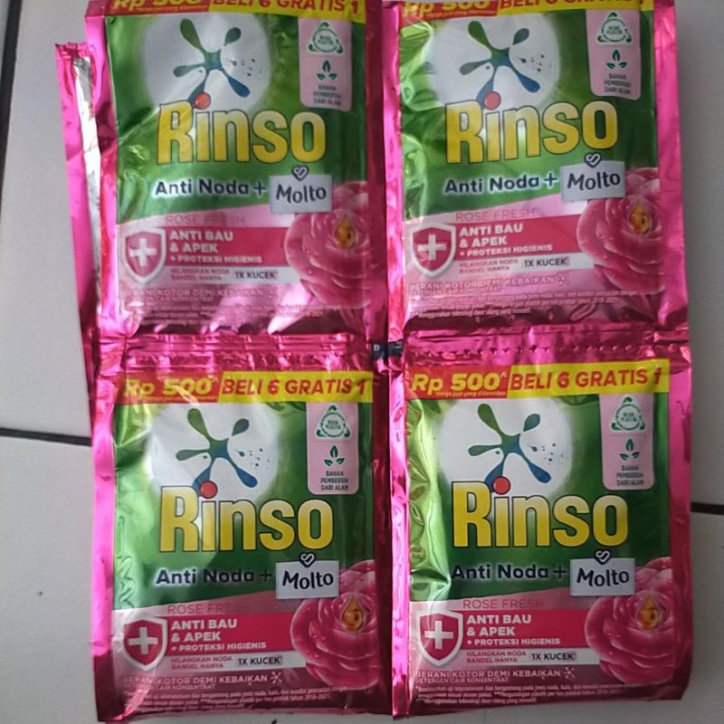 rinso cair 500 18ml renteng