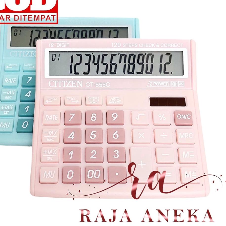 

Banyak Peminat KALKULATOR FANCY WARNA WARNI CALCULATOR CITIZEN 555N 555 N 555 C 555 COLOUR SERIES 12 DIGIT CHECK ULANG CHECK CORRECT BISA HITUNG ULANG T77'