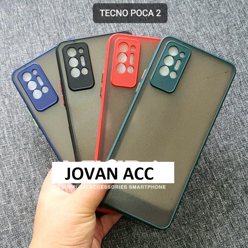 TECNO POVA 2 CASE DOFF HARDCASE MATTE AEROCASE TRANSPARAN MY CHOICE CASING PROTECT CAMERA COVER PELINDUNG KAMERA