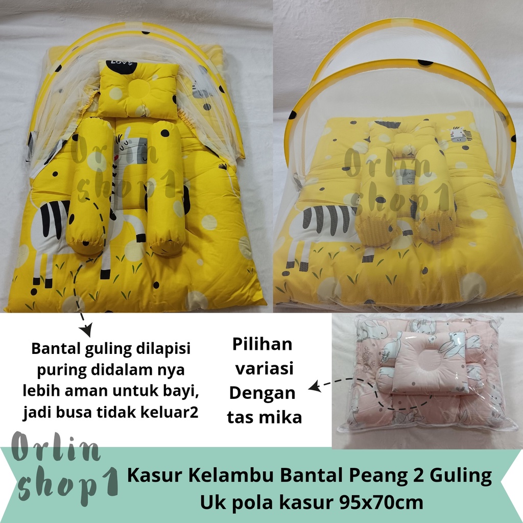 Kasur Bayi Bantal Guling Lipat Kelambu / Kasur bayi kelambu free bantal peang dan dua guling