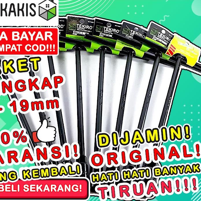 ◄ Kunci T Set 8 Tekiro Paket Bengkel 1 10 12 14 Lengkap 17 19 Ori Konci Original Shock 8Mm Murah T8 