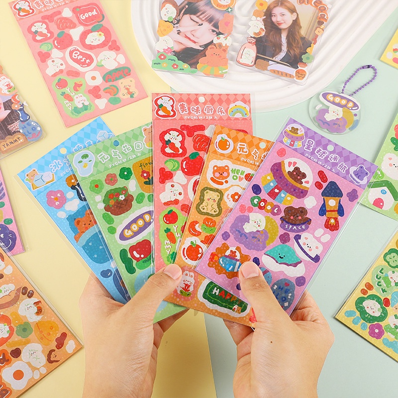 Sticker Emoticon Ekspresi Kartun Chat 10 lembar