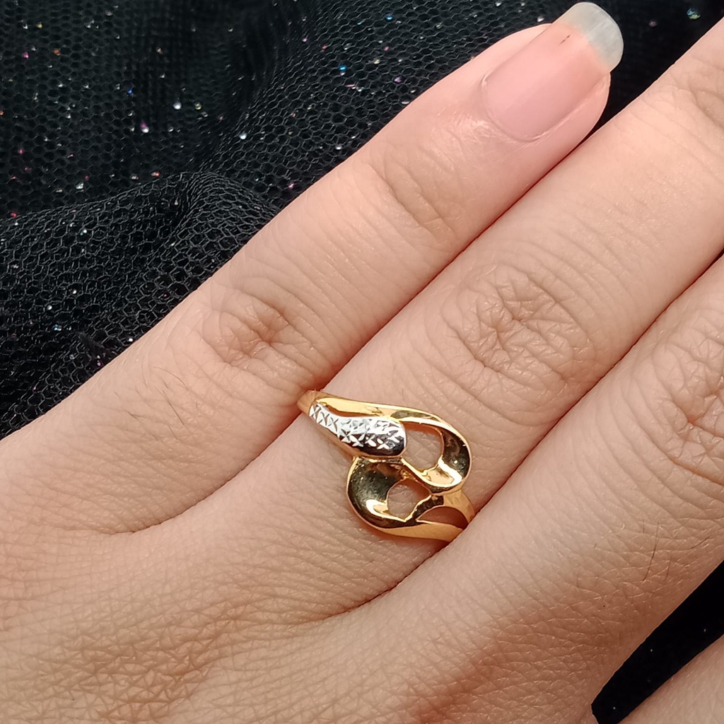 Cincin emas 17k - 1.3 gr kadar 750 - 4185